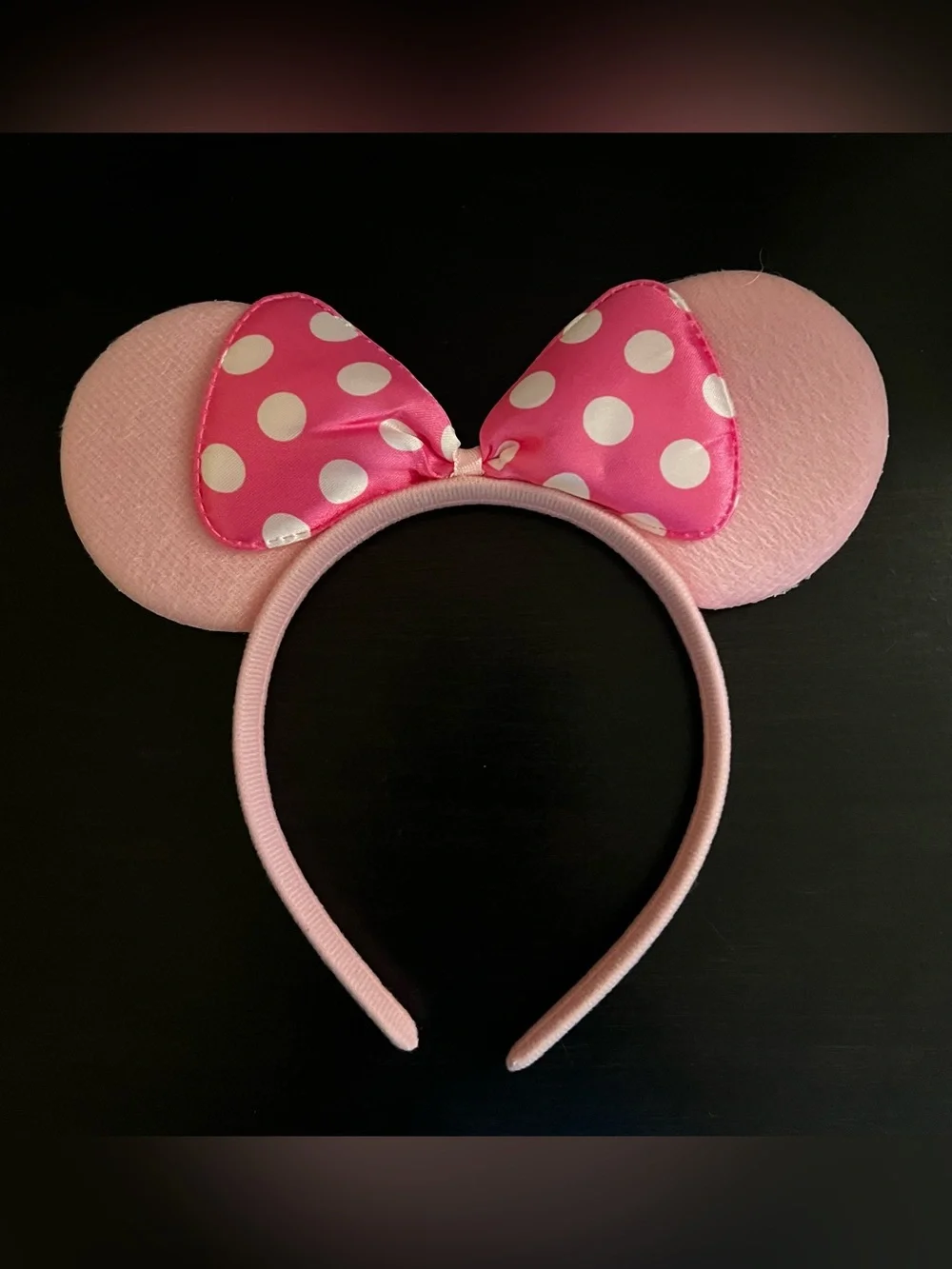 Disney Pink Polka Dot Minnie Ear Headband